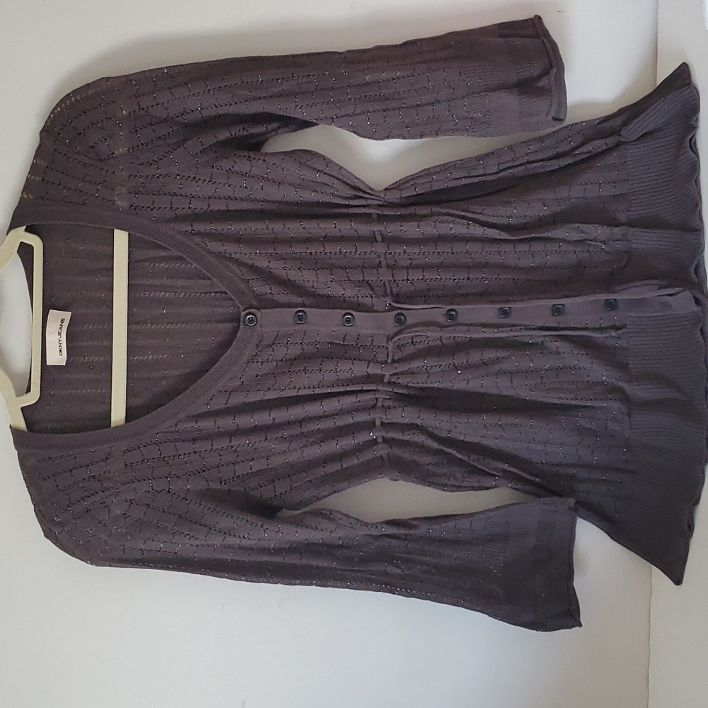 DKNY JEANS Cardigan with String Belt